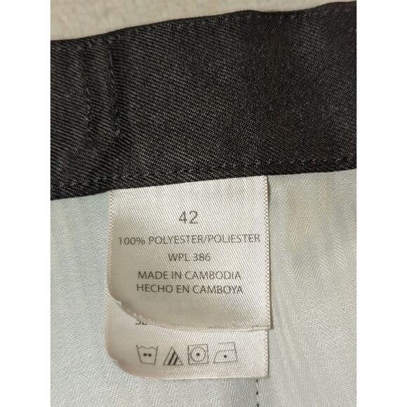 Haggar Shorts Mens Size 42 Black Chino Bermuda Pleated Golf Performance - Picture 6 of 14